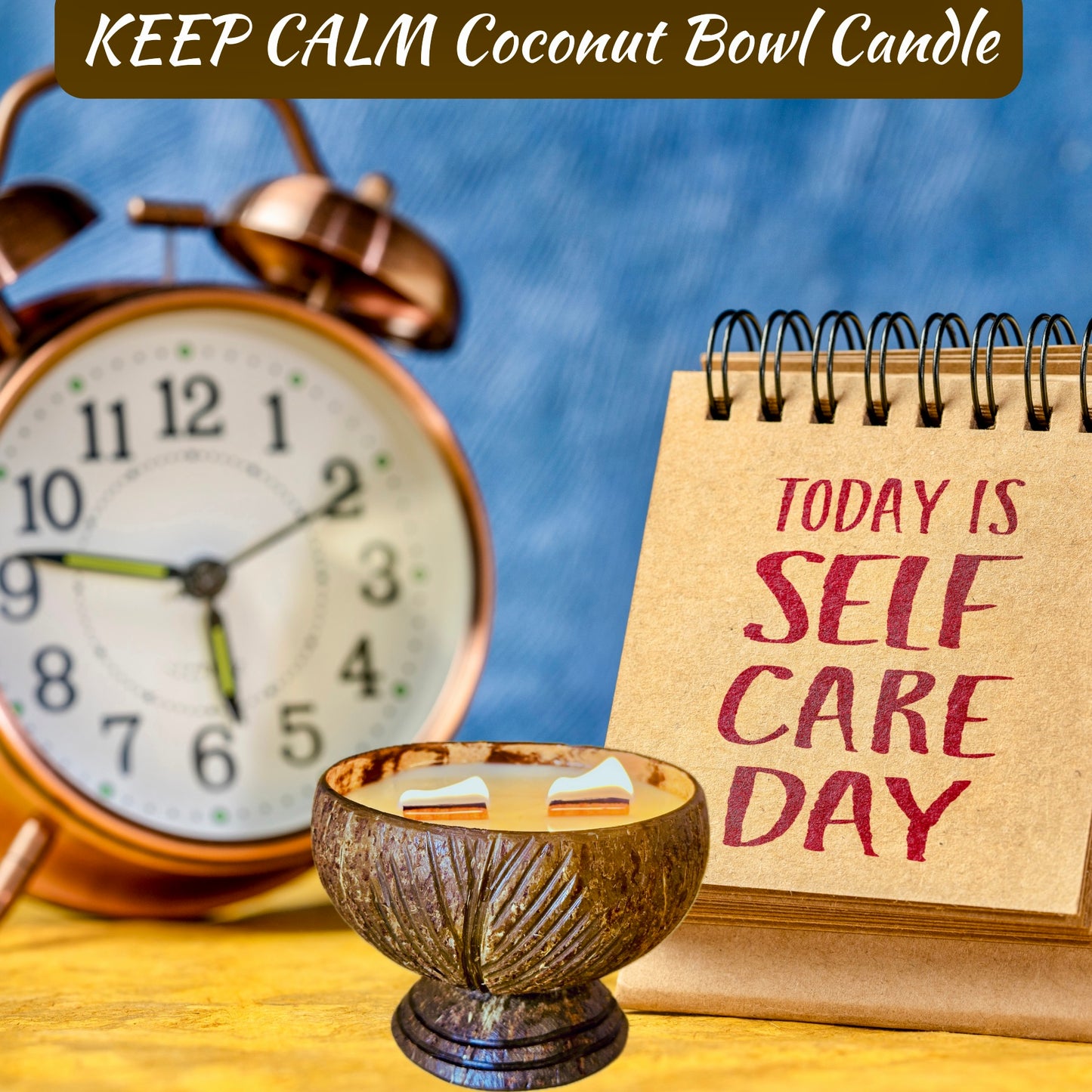 KEEP CALM Coconut Bowl Candle
