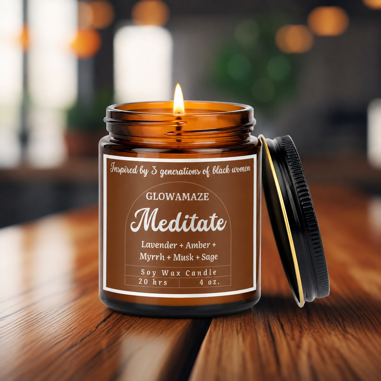 Mini MEDITATE Soy Candle (4oz)