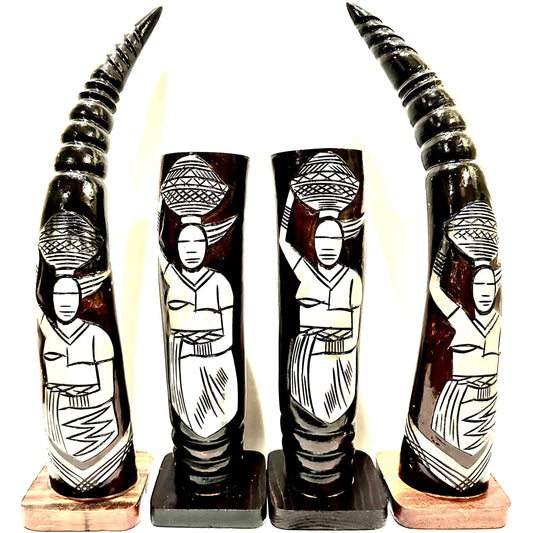 Market Women (2 Full Horns AND 2 Vases)