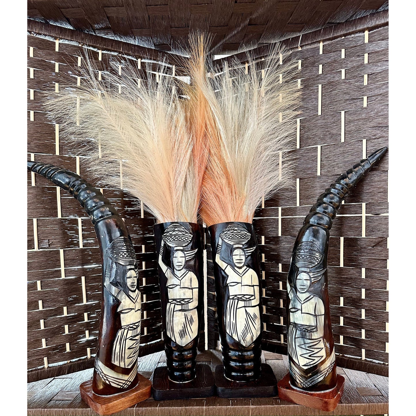 Market Women (2 Full Horns AND 2 Vases)