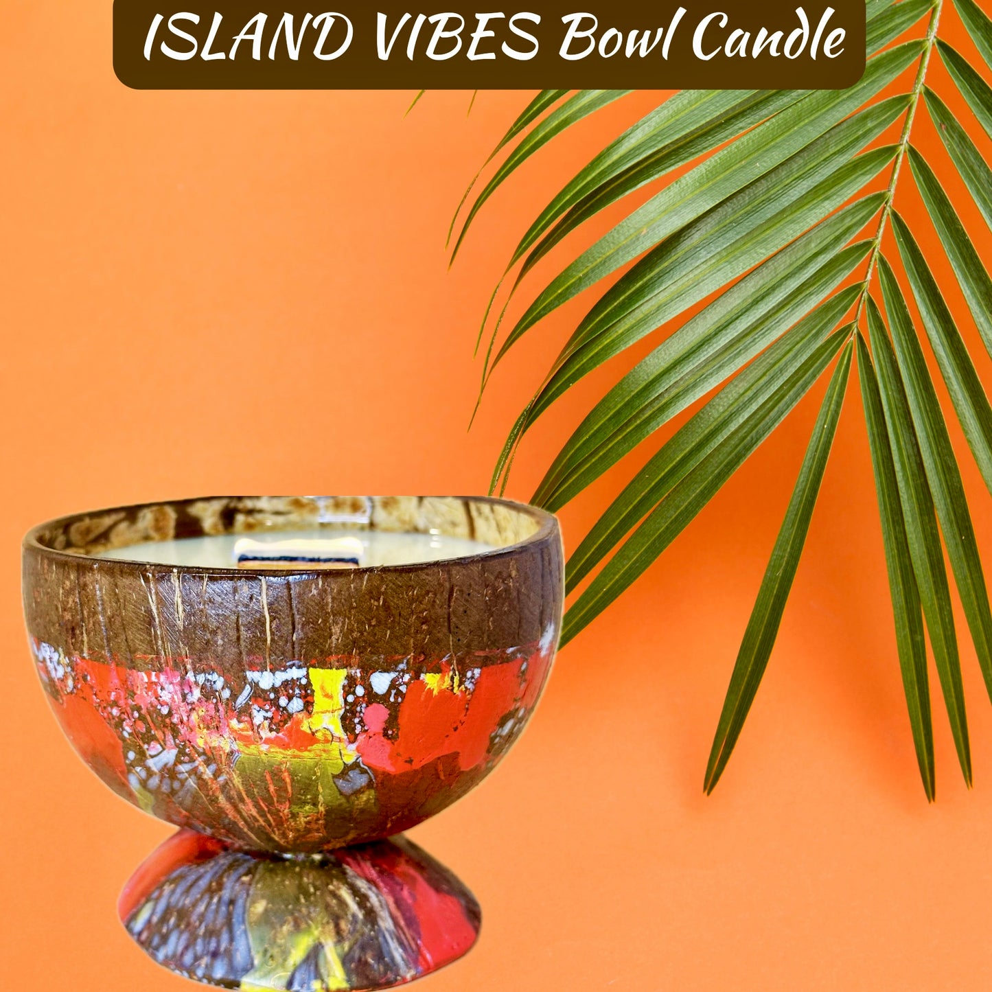 ISLAND VIBES Coconut Bowl Candle