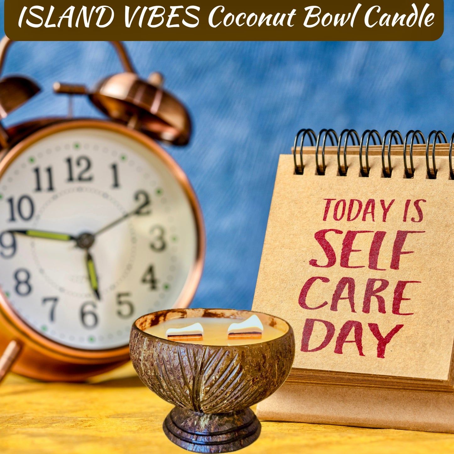 ISLAND VIBES Coconut Bowl Candle