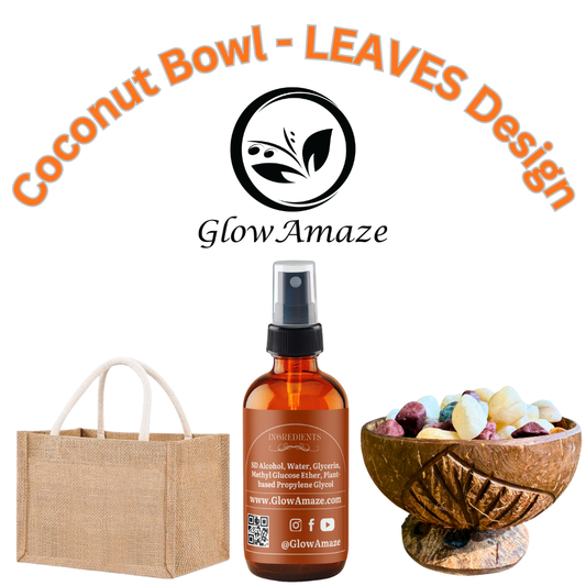Coconut Bowl Diffuser - LEAVES Design