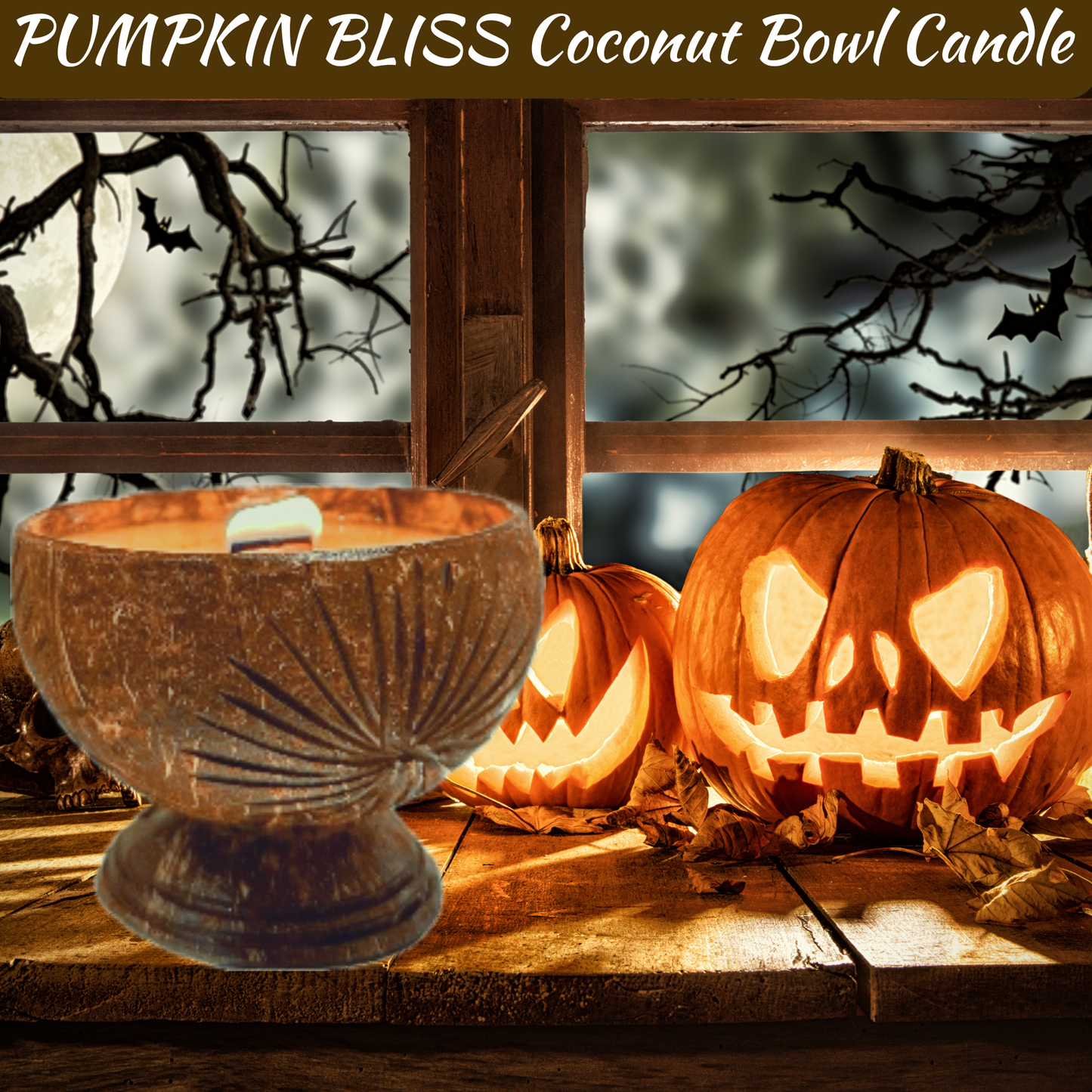 PUMPKIN BLISS Coconut Bowl Candle