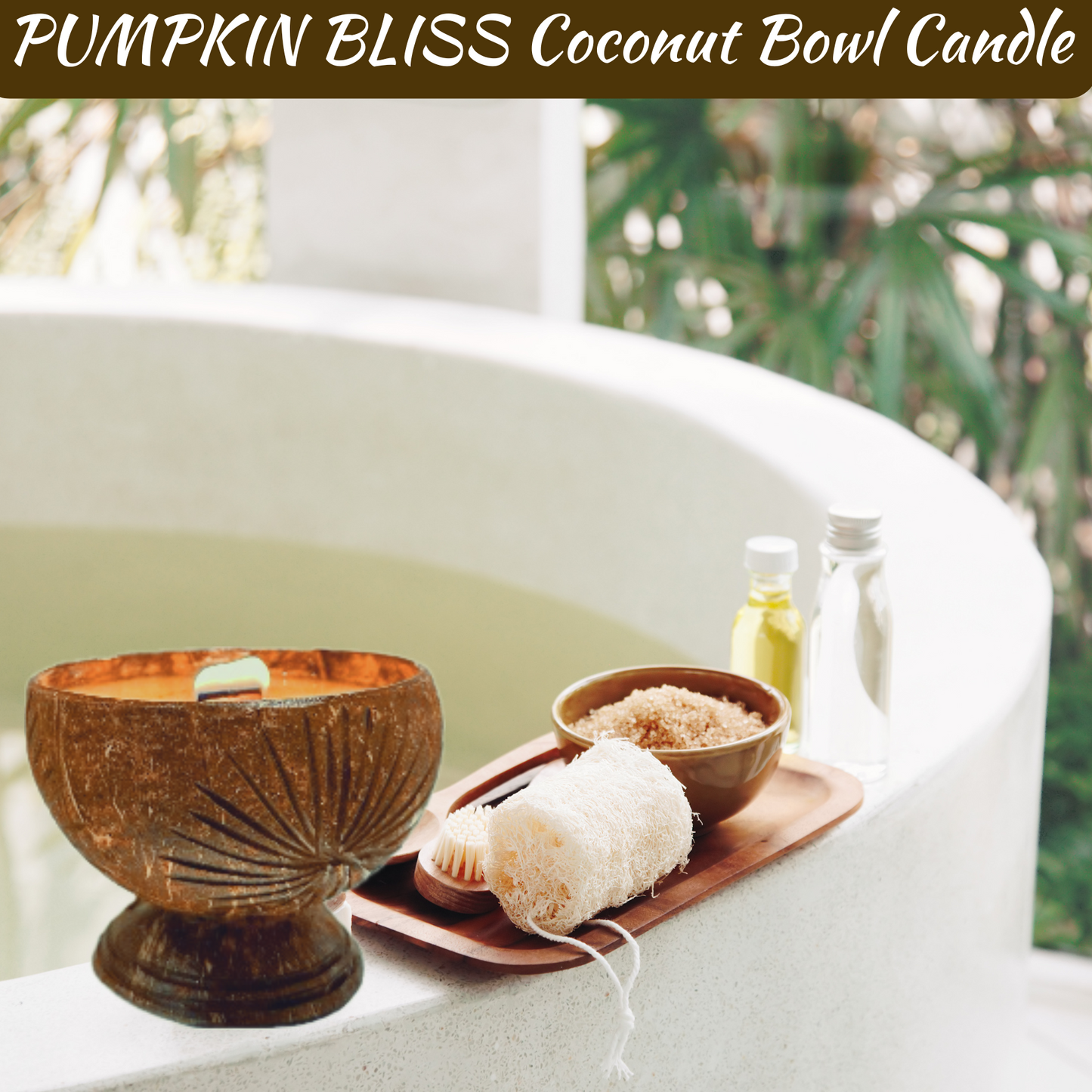 PUMPKIN BLISS Coconut Bowl Candle