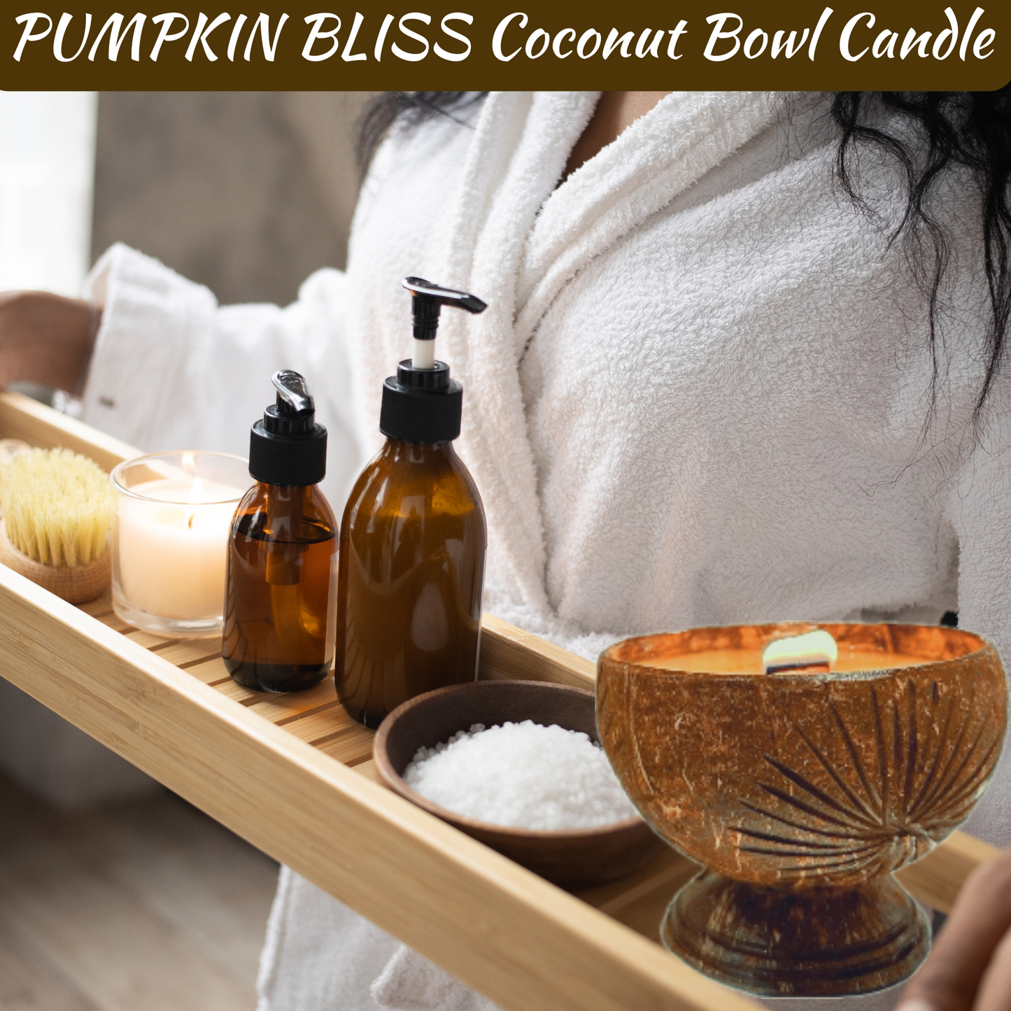 PUMPKIN BLISS Coconut Bowl Candle