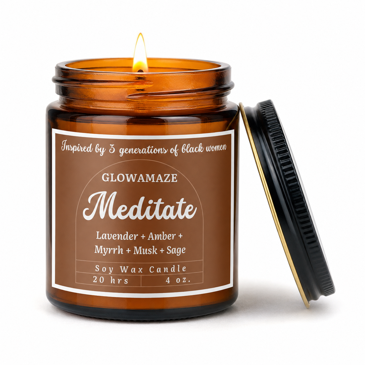 Mini MEDITATE Soy Candle (4oz)